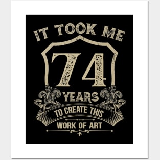 74th Birthday Posters and Art